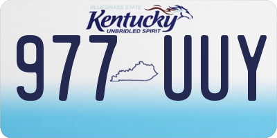 KY license plate 977UUY