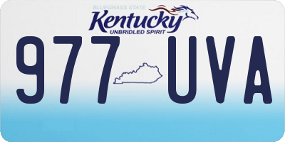 KY license plate 977UVA