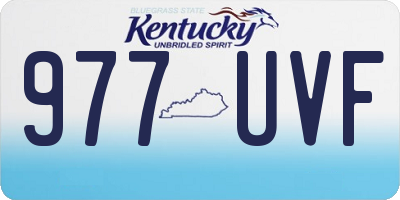 KY license plate 977UVF