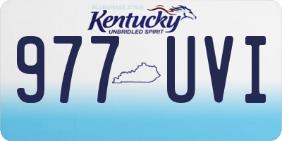 KY license plate 977UVI