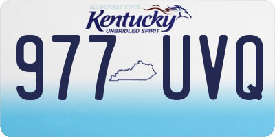 KY license plate 977UVQ