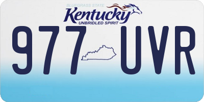 KY license plate 977UVR