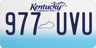 KY license plate 977UVU