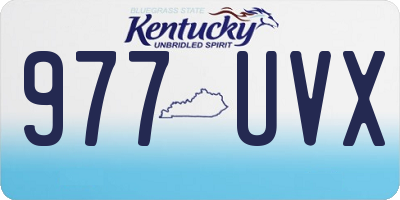 KY license plate 977UVX
