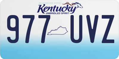 KY license plate 977UVZ