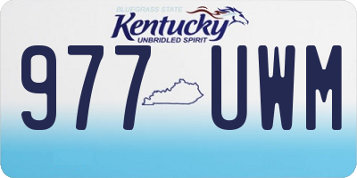 KY license plate 977UWM