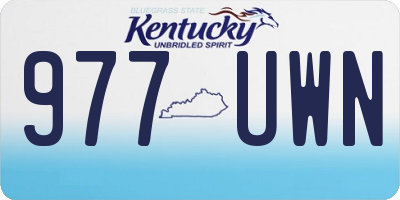 KY license plate 977UWN