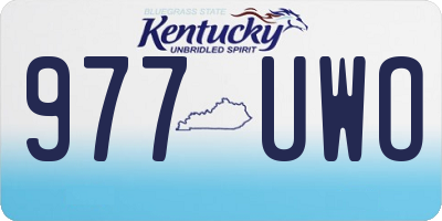 KY license plate 977UWO