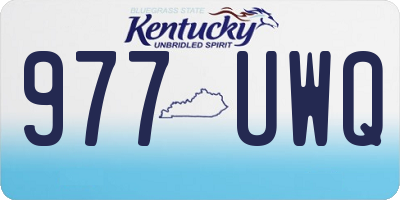 KY license plate 977UWQ