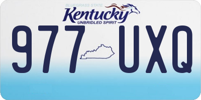 KY license plate 977UXQ