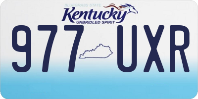 KY license plate 977UXR