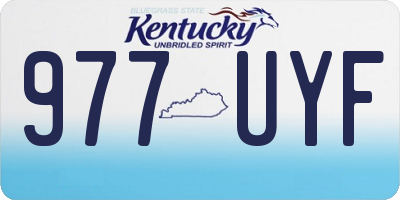 KY license plate 977UYF