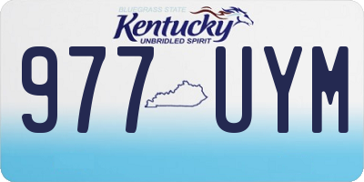KY license plate 977UYM