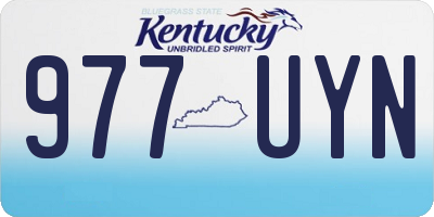 KY license plate 977UYN