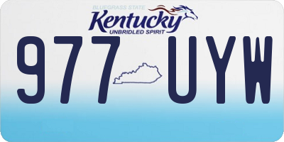 KY license plate 977UYW