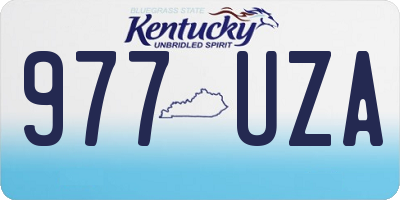 KY license plate 977UZA