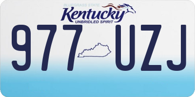 KY license plate 977UZJ