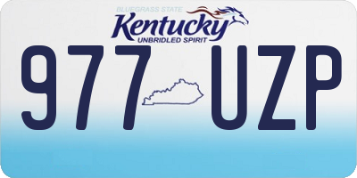 KY license plate 977UZP