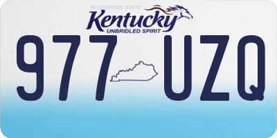 KY license plate 977UZQ