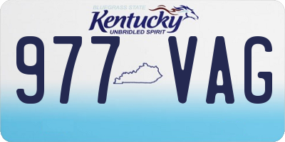 KY license plate 977VAG
