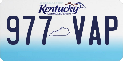 KY license plate 977VAP