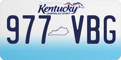 KY license plate 977VBG