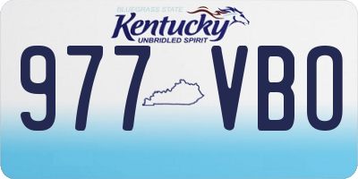 KY license plate 977VBO