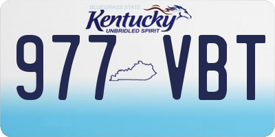 KY license plate 977VBT