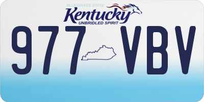KY license plate 977VBV