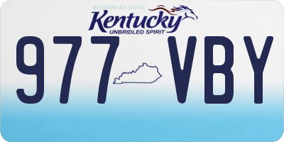 KY license plate 977VBY