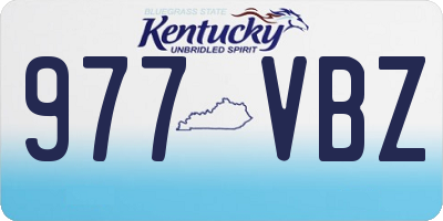 KY license plate 977VBZ