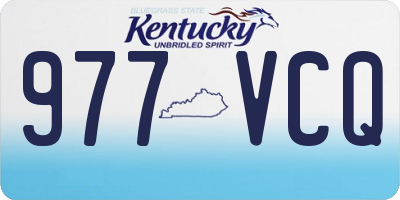 KY license plate 977VCQ