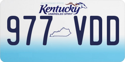 KY license plate 977VDD