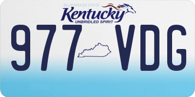 KY license plate 977VDG
