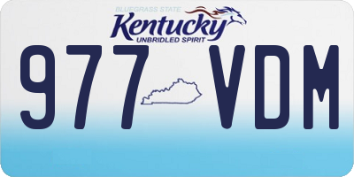 KY license plate 977VDM