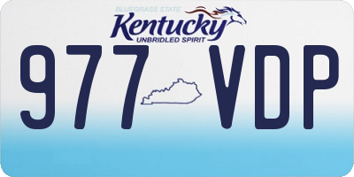 KY license plate 977VDP