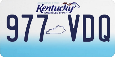 KY license plate 977VDQ