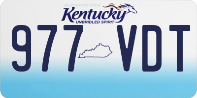 KY license plate 977VDT