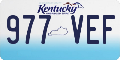 KY license plate 977VEF