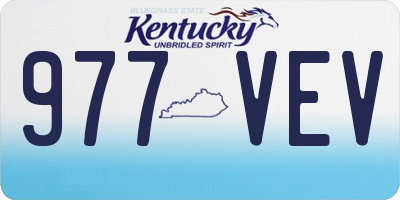 KY license plate 977VEV