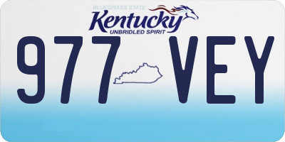 KY license plate 977VEY