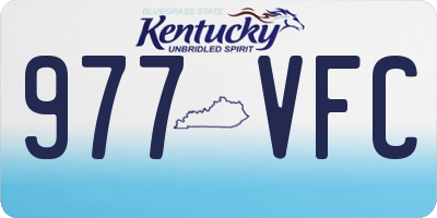 KY license plate 977VFC