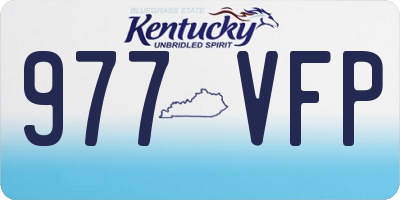 KY license plate 977VFP