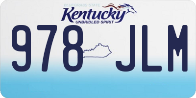 KY license plate 978JLM