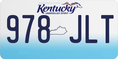KY license plate 978JLT