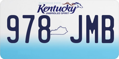 KY license plate 978JMB