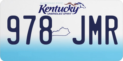 KY license plate 978JMR