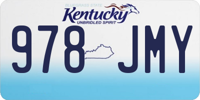 KY license plate 978JMY