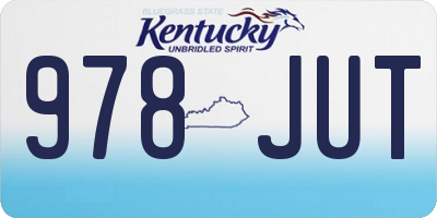KY license plate 978JUT