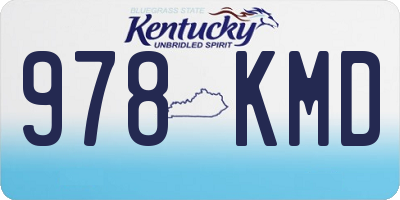 KY license plate 978KMD